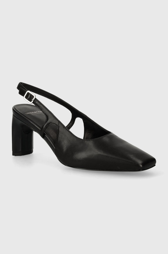 Δερμάτινες γόβες Vagabond Shoemakers VENDELA χοντρό τακούνι μαύρο 5723.101.20