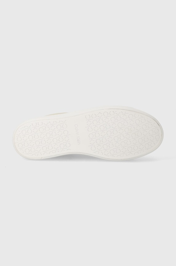 Tenisky Calvin Klein VULC LACE UP - DIAMOND FOXING HW0HW01865 béžová