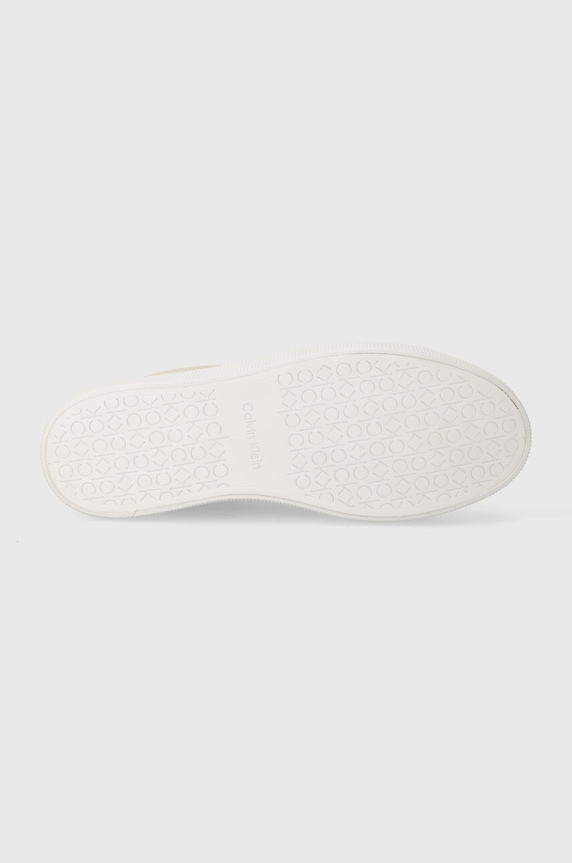 Tenisky Calvin Klein VULC LACE UP - DIAMOND FOXING HW0HW01865 béžová
