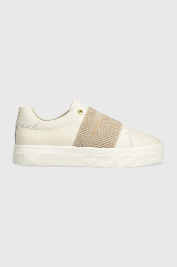 Δερμάτινα sneakers Gant Avona υφασμάτινο μπεζ 28531450.G125