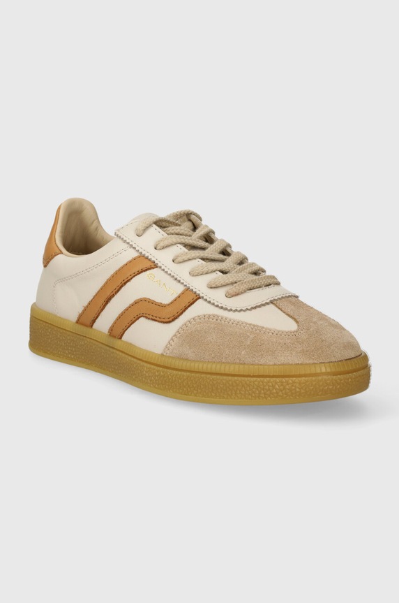 Δερμάτινα sneakers Gant Cuzima 28533549.G111 μπεζ SS24