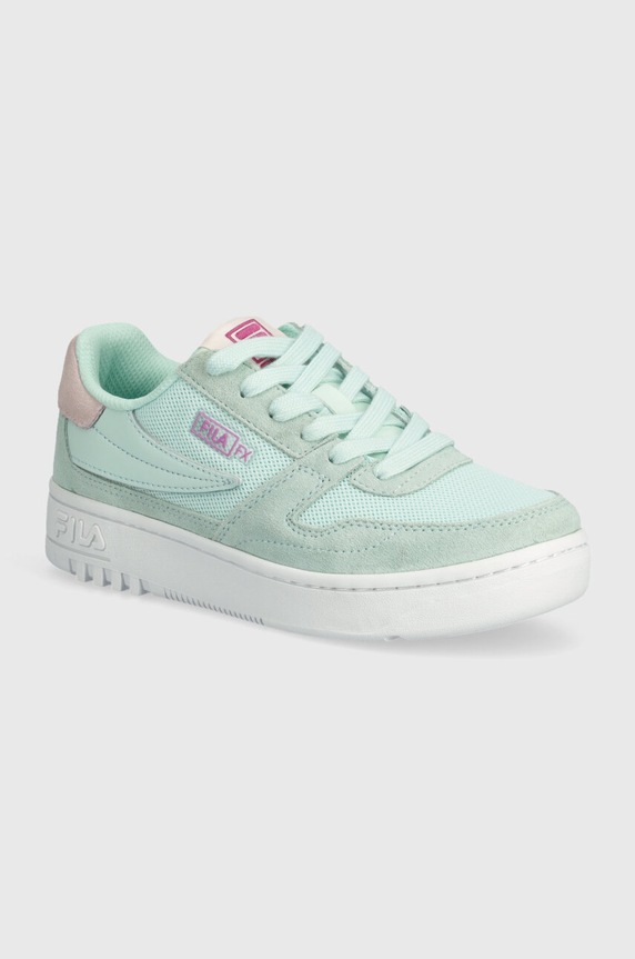 Tenisky Fila FXVENTUNO semišová koža zelená FFW0395