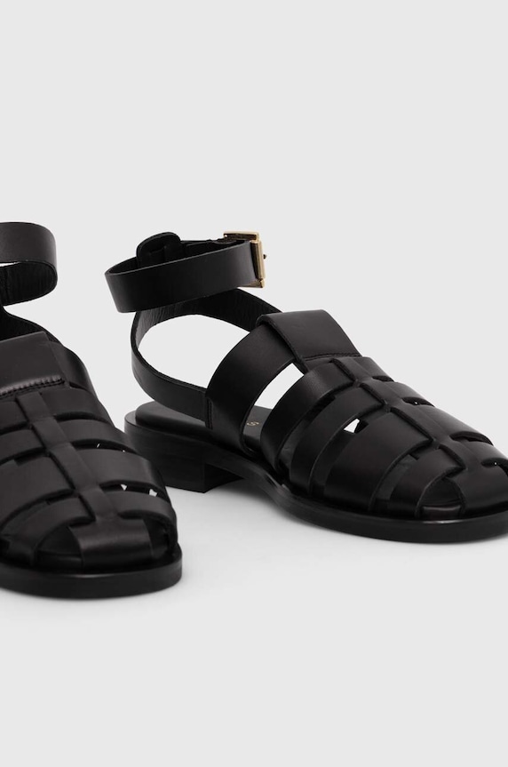 Kožne sandale Alohas Perry S00689.25 crna SS24