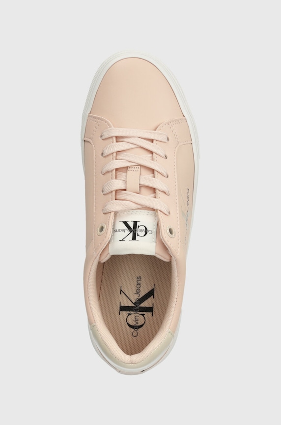 Calvin Klein Jeans sneakersy BOLD VULC FLATF LOW LACE LTH ML różowy YW0YW01294