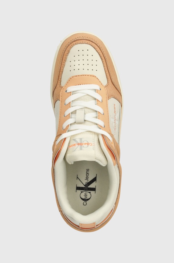 Calvin Klein Jeans sneakersy BASKET CUPSOLE LOW MIX ML FAD pomarańczowy YW0YW01301
