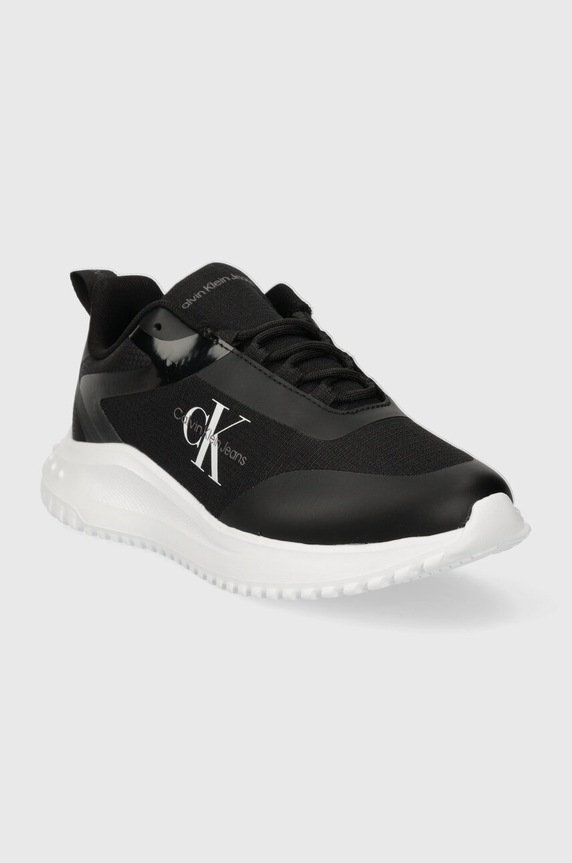 Calvin Klein Jeans sneakersy EVA RUNNER LOW LACE MIX ML WN YW0YW01442 czarny SS25