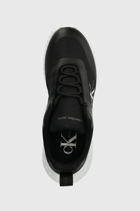 Calvin Klein Jeans sneakersy EVA RUNNER LOW LACE MIX ML WN czarny YW0YW01442