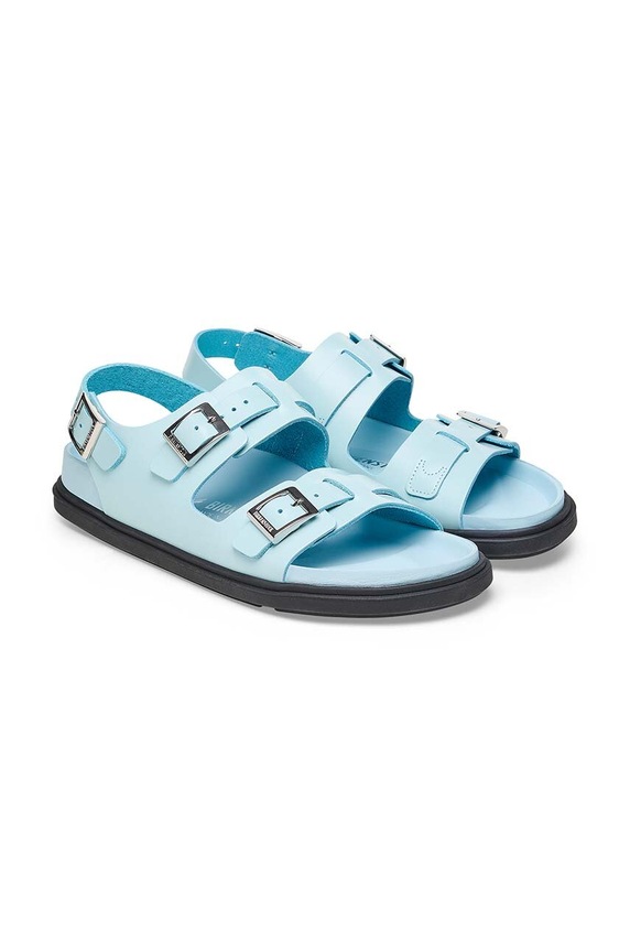 Birkenstock sandały skórzane Cannes niebieski 1026444