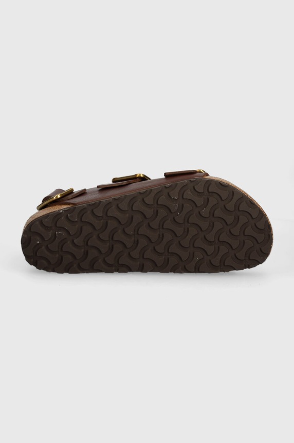 Kožené sandále Birkenstock Milano Bold Gap 1023595 hnedá