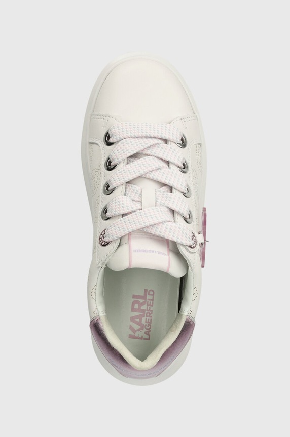 Karl Lagerfeld sneakersy skórzane KAPRI NFT biały KL62522.01V