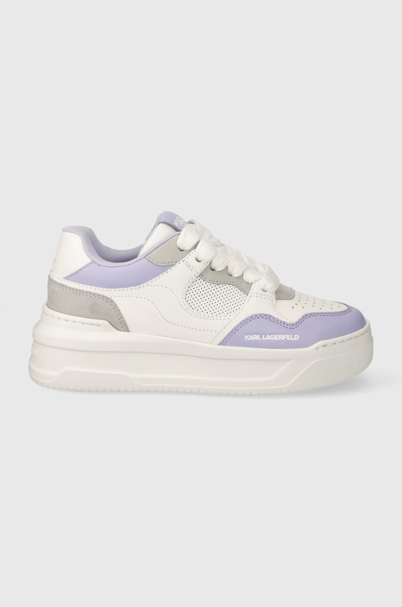 Karl Lagerfeld sneakersy skórzane KREW MAX KL Planet friendly biały KL63323.01V