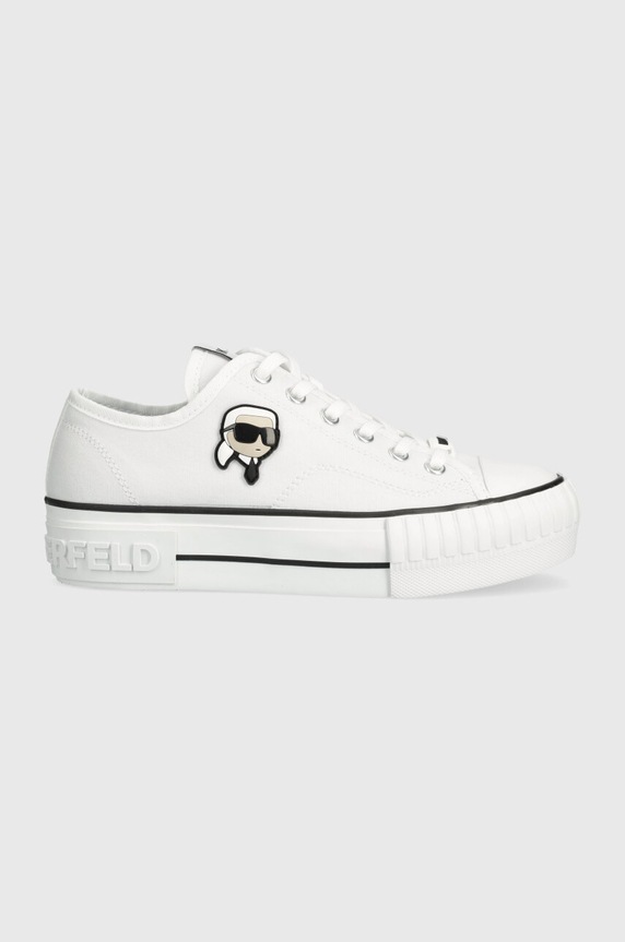 Karl Lagerfeld tenisówki KAMPUS MAX NFT platforma biały KL60424.911