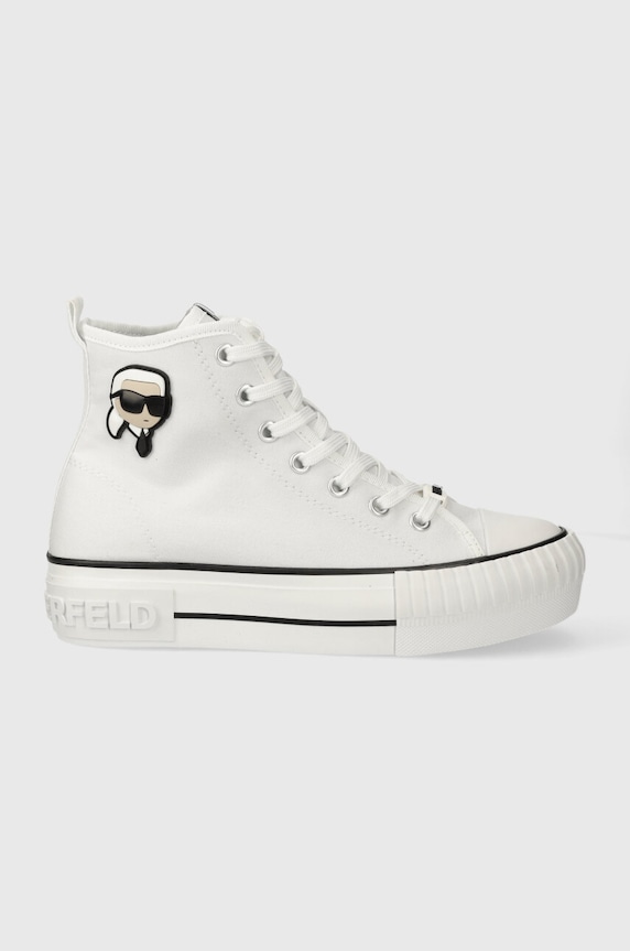 Karl Lagerfeld trampki KAMPUS MAX NFT płaska biały KL60444.911