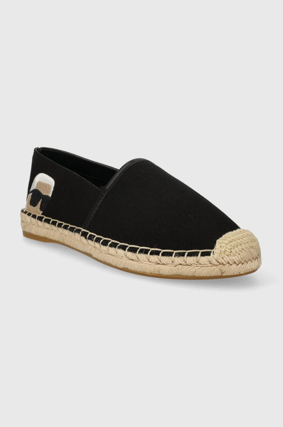 Karl Lagerfeld espadryle KAMINI KL80111N.900 czarny SS24