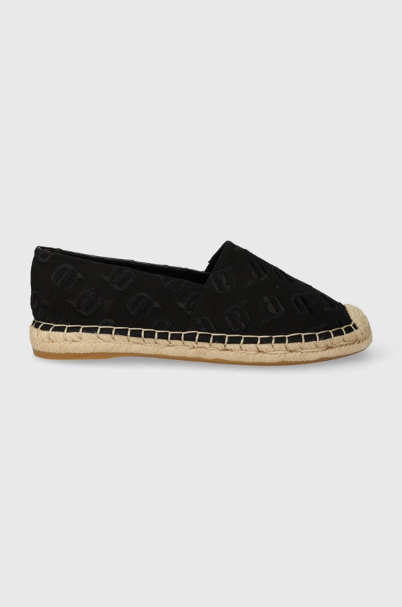 Espadrilky Karl Lagerfeld KAMINI NFT textilný čierna KL80124A.900