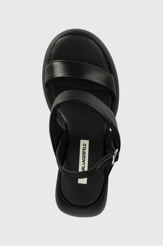 Karl Lagerfeld sandały skórzane ASTRAGON HI czarny KL33724.000