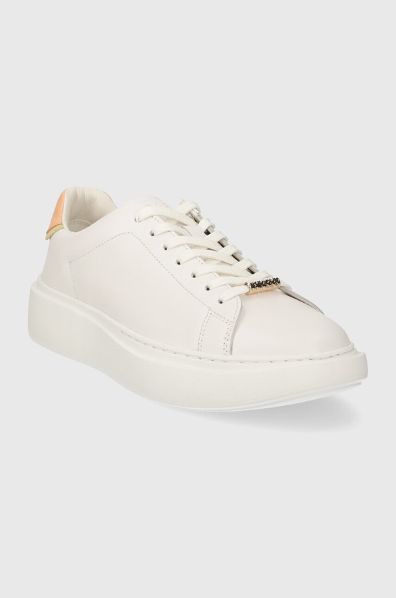 BOSS sneakersy skórzane Amber 50517207.160 biały SS24