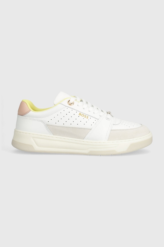 BOSS sneakersy skórzane Baltimore skóra zamszowa biały 50517252.160