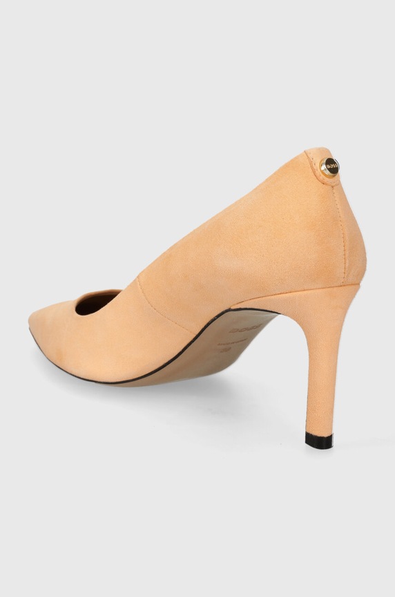 Obuća Štikle od brušene kože BOSS Janet 50498810.690 narančasta