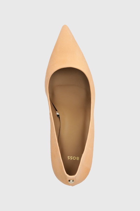 Štikle od brušene kože BOSS Janet narančasta 50498810.690