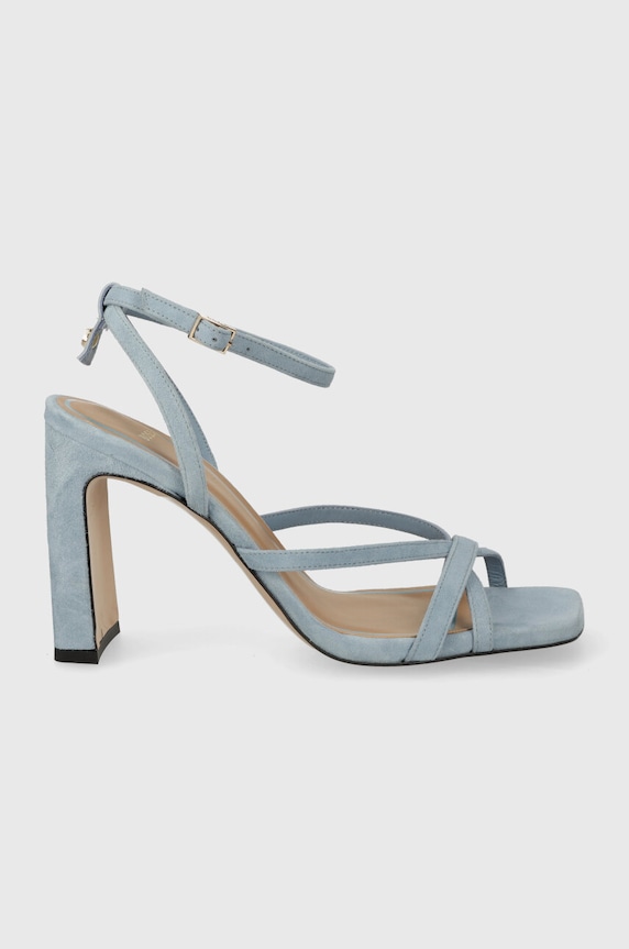 BOSS sandale din piele intoarsa Rose gros albastru 50516197.036