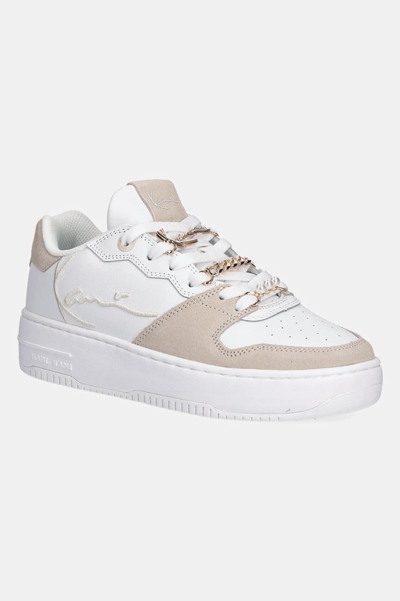 Tenisice Karl Kani 89 UP LOGO PRM imitacija zrnate kože bijela 1180554