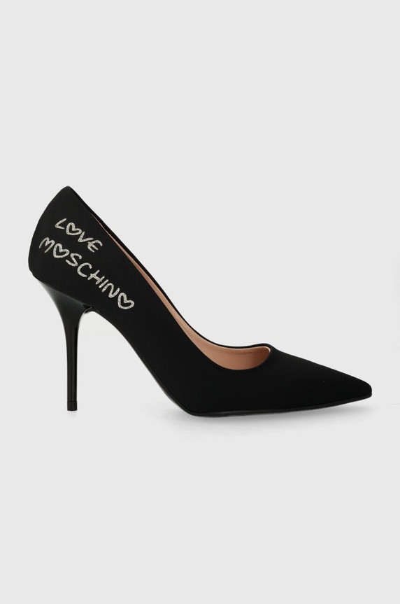 Love Moschino szpilki szpilka czarny JA10429G1IIM0000
