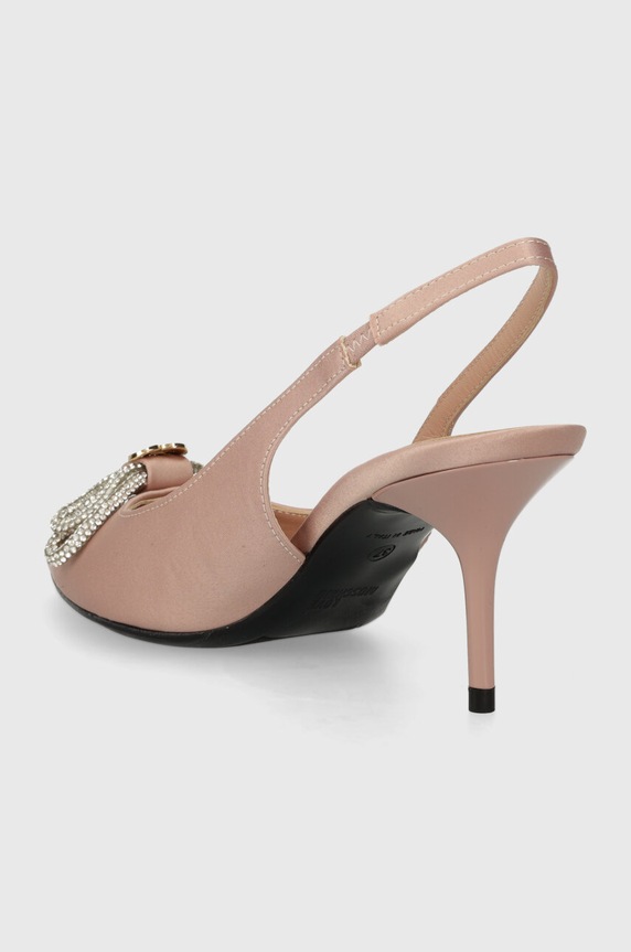 Obuwie Love Moschino szpilki JA10487G1IJO0601 różowy