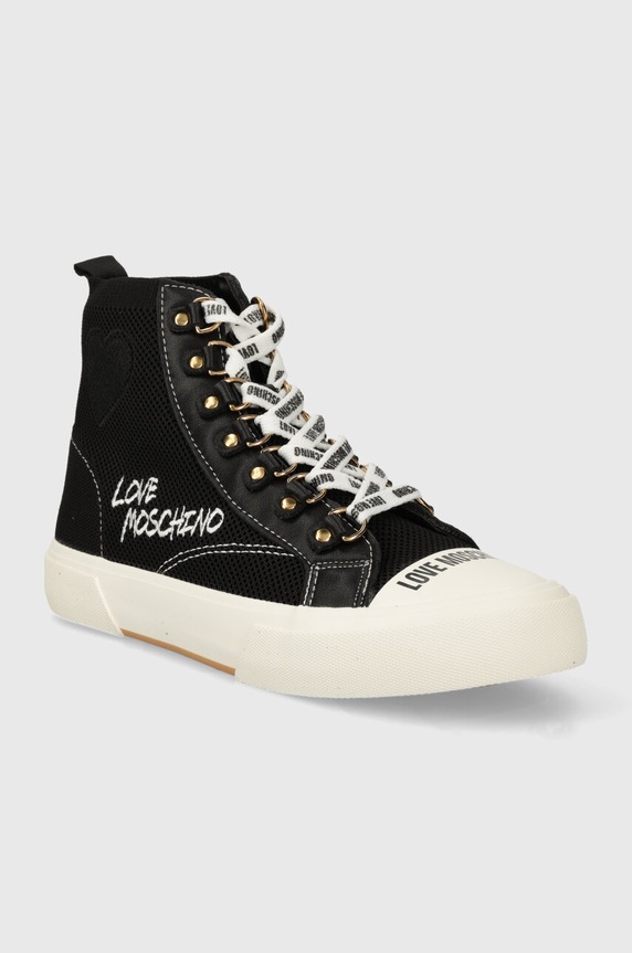 Πάνινα παπούτσια Love Moschino Ozweego 0 JA15142G1IIY000A μαύρο SS24