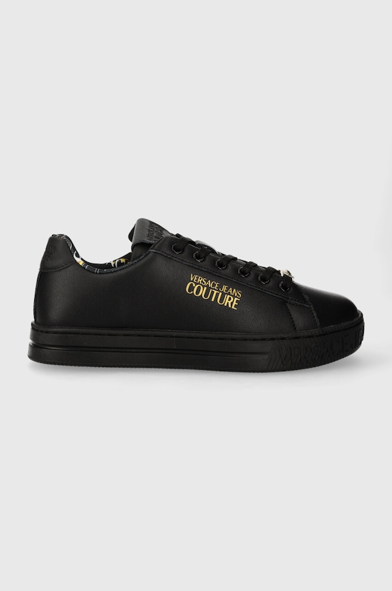 Tenisky Versace Jeans Couture Court 88 imitácia kože čierna 76VA3SKL.ZPA48.899