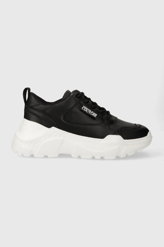 Tenisky Versace Jeans Couture Speedtrack imitácia kože čierna 76VA3SC2.ZPA46.899