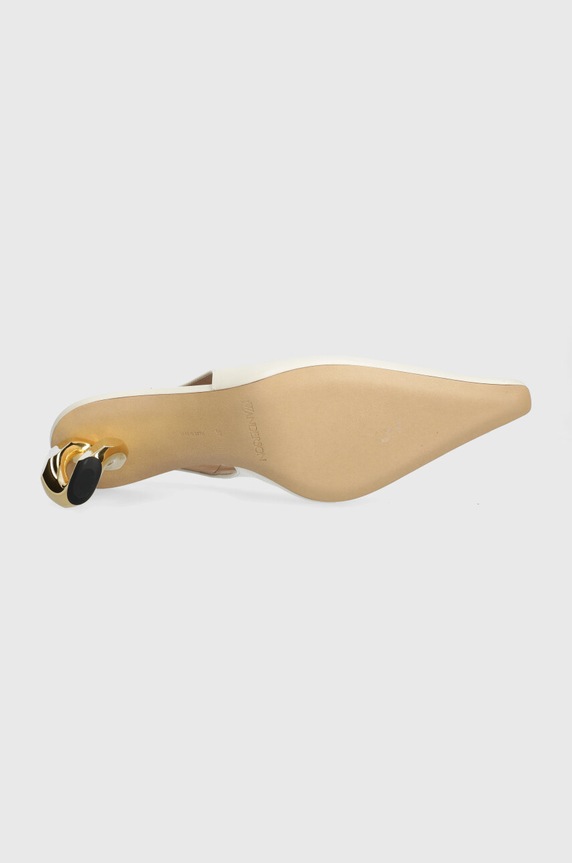 Kožne salonke JW Anderson Chain Heel ANW42055A.120 bež
