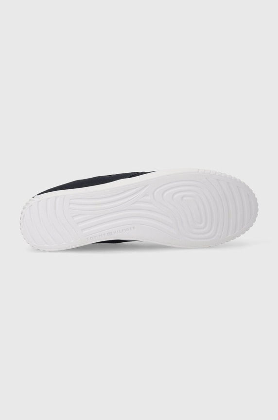 Tenisky Tommy Hilfiger CANVAS SLIP-ON SNEAKER FW0FW07806 námořnická modř