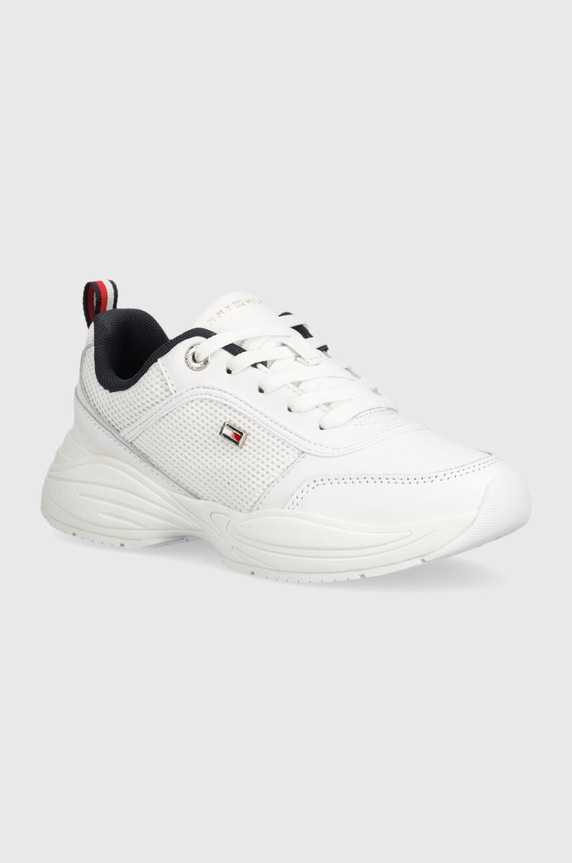 Маратонки Tommy Hilfiger CHUNKY RUNNER гладка кожа бял FW0FW07818