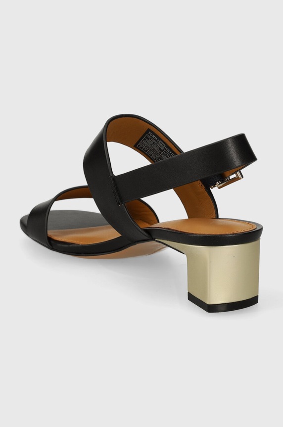 Obuća Kožne sandale Tommy Hilfiger TH HARDWARE MID HEEL FW0FW08040 crna