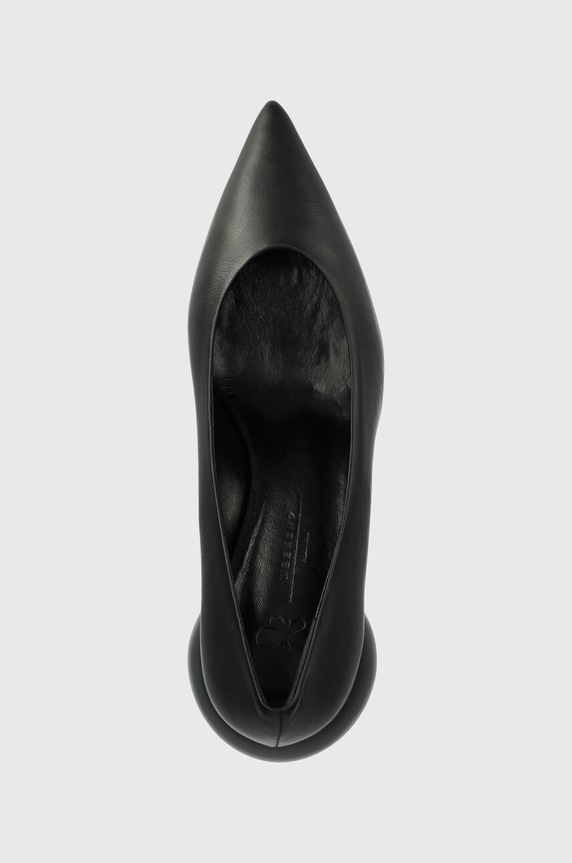 Weekend Max Mara czółenka skórzane Jock czarny 2415521074600.BLACK