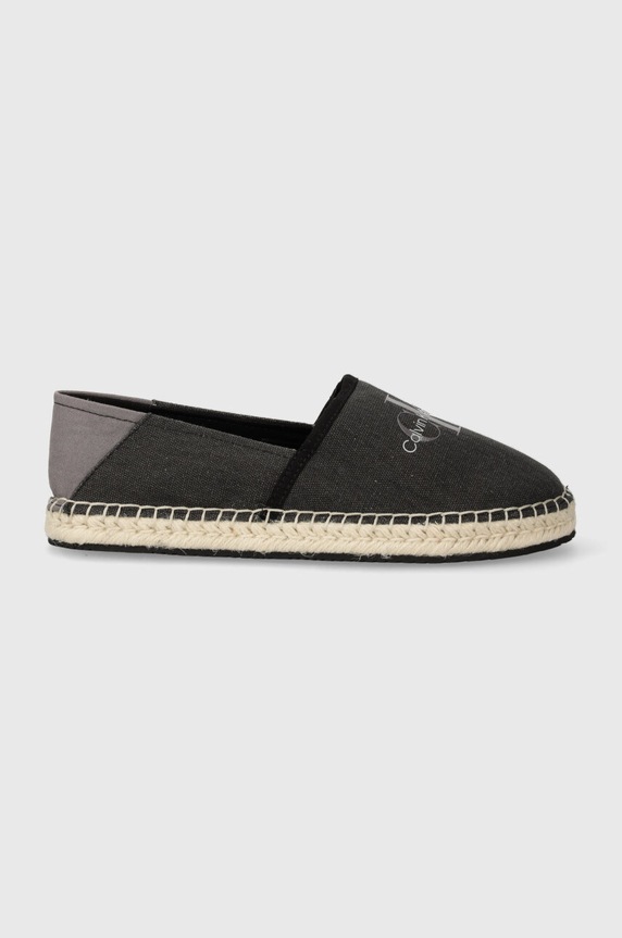 Calvin Klein Jeans espadrillas ESPADRILLE ML BTW YW0YW01376 nero SS24