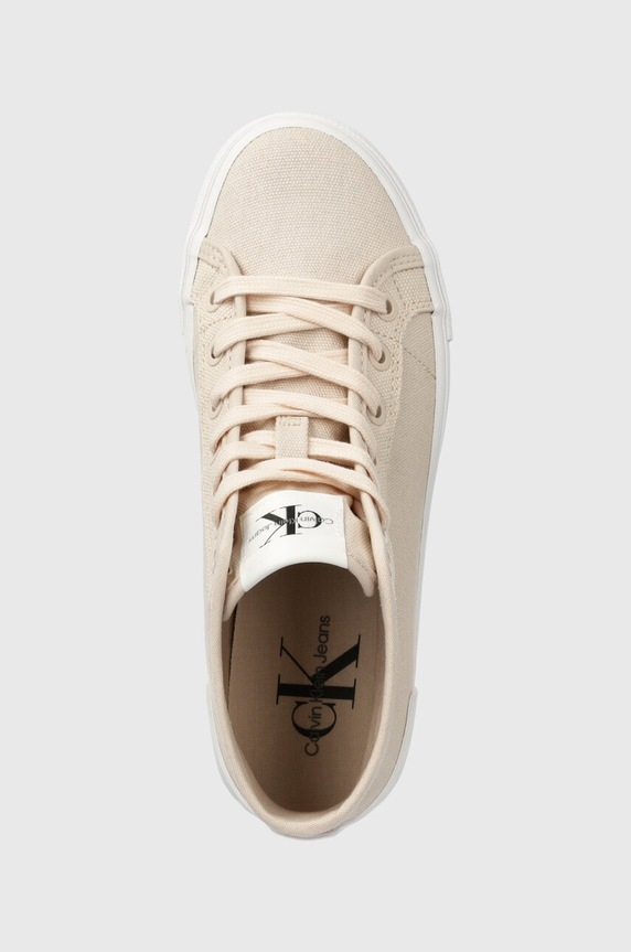 Calvin Klein Jeans trampki BOLD VULC FLATF MID CS ML BTW BOLD VULC FLATF MID CS ML BTW różowy YW0YW01392