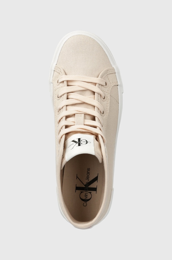 Calvin Klein Jeans trampki BOLD VULC FLATF MID CS ML BTW BOLD VULC FLATF MID CS ML BTW różowy YW0YW01392