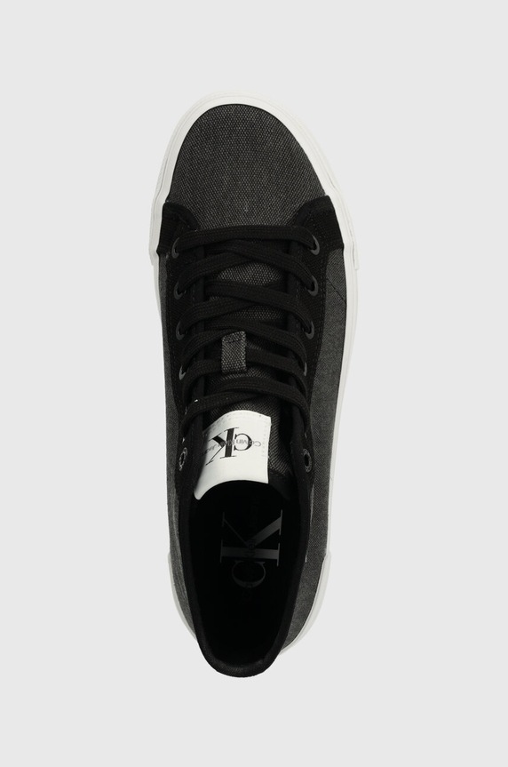 Kecky Calvin Klein Jeans BOLD VULC FLATF MID CS ML BTW černá YW0YW01392