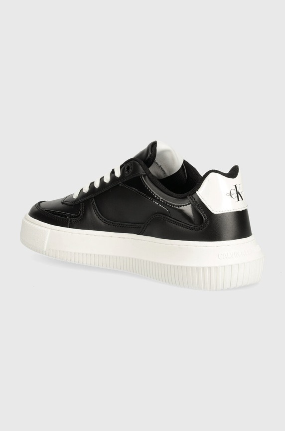 Obuwie Calvin Klein Jeans sneakersy skórzane CHUNKY CUPSOLE YW0YW01410 czarny