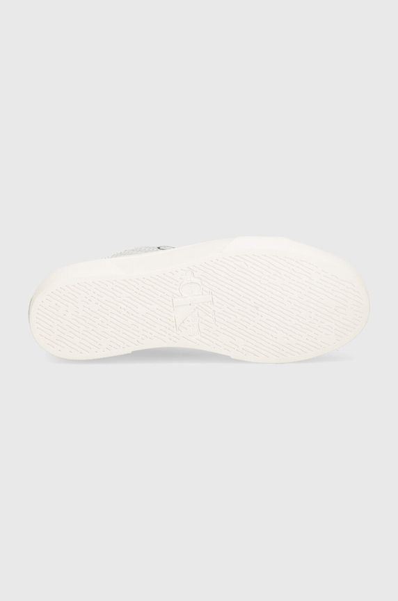 Tenisky Calvin Klein Jeans FLATFORM+ CUPSOLE LOW LACE CS MR YW0YW01420 bílá
