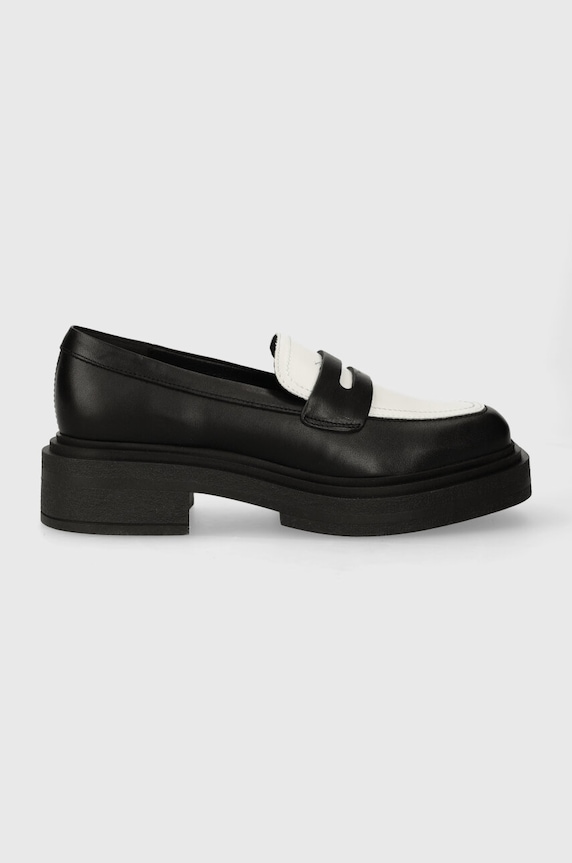 Steve Madden mocasini Charley imitatie de piele negru SM11002970.034