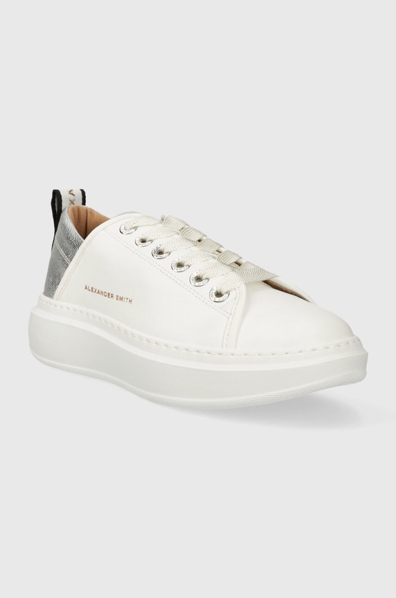 Alexander Smith sneakers din piele Wembley ASAZWYW0493WSV alb SS24