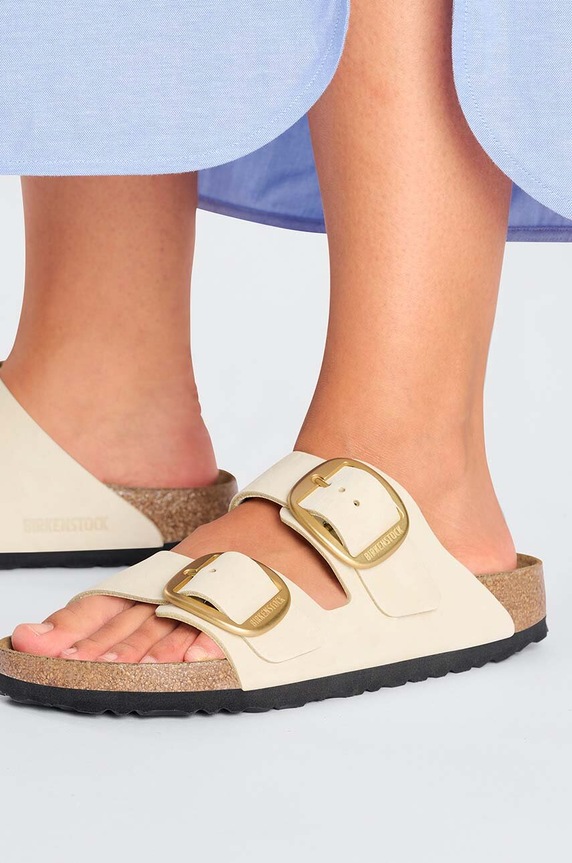 Birkenstock nubuk papucs Arizona 1026585.Ecru