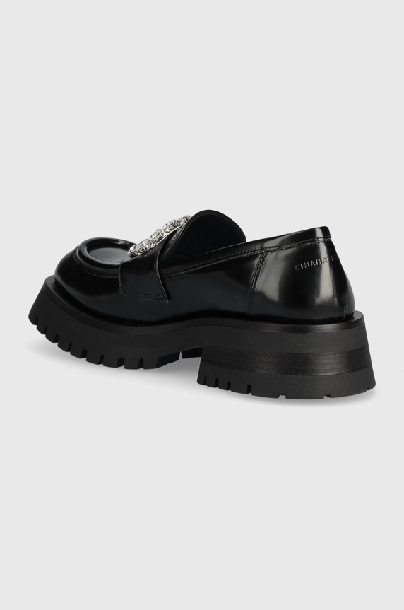 Παπούτσια Μοκασίνια Chiara Ferragni Mocassin Infinity Love CF3371.001 μαύρο
