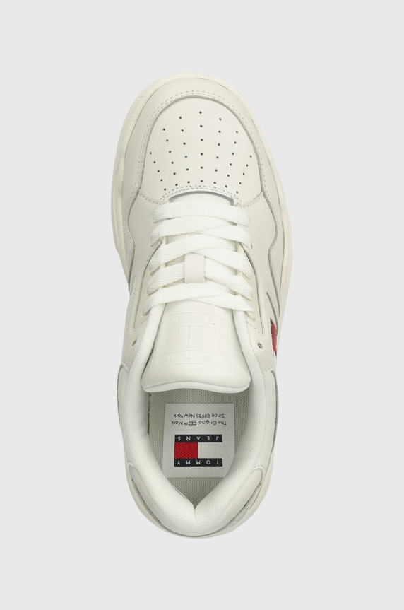 Tenisky Tommy Jeans TJW NEW BASKET SNEAKER LC béžová EN0EN02524