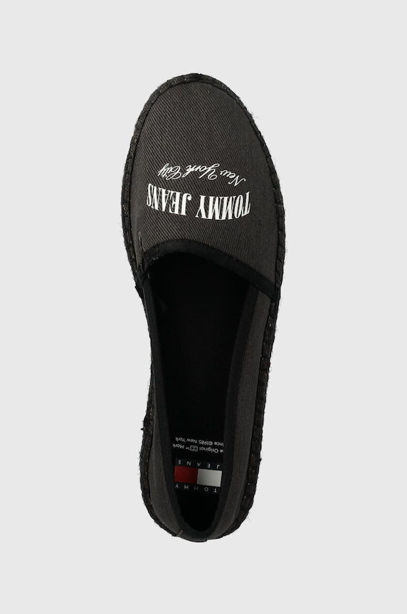 Еспадрили Tommy Jeans TJW VARSITY ESPADRILLE черен EN0EN02470