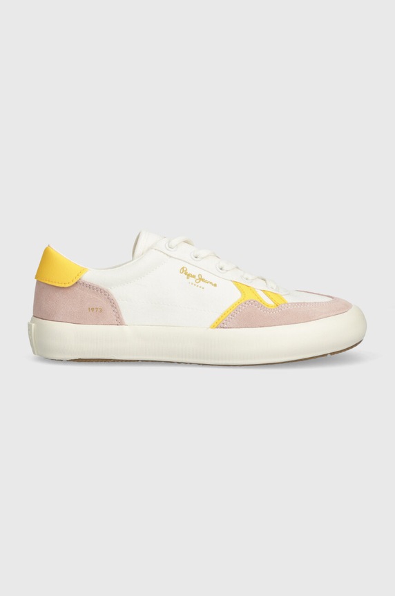 Pepe Jeans tenisówki PLS31556 tekstylny biały PLS31556