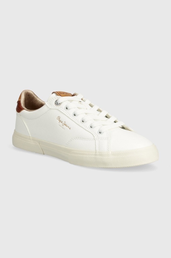 Pepe Jeans sneakersy PLS31561 imitacja skóry licowej biały PLS31561